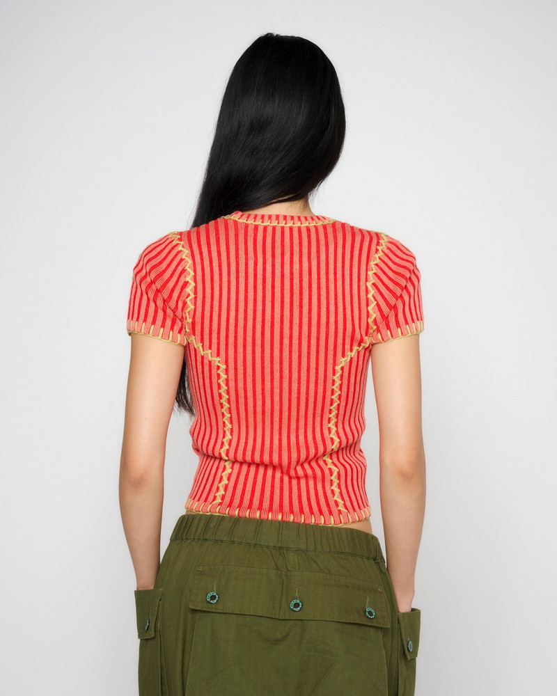 Mariel Sport Knit Top - Guava 5