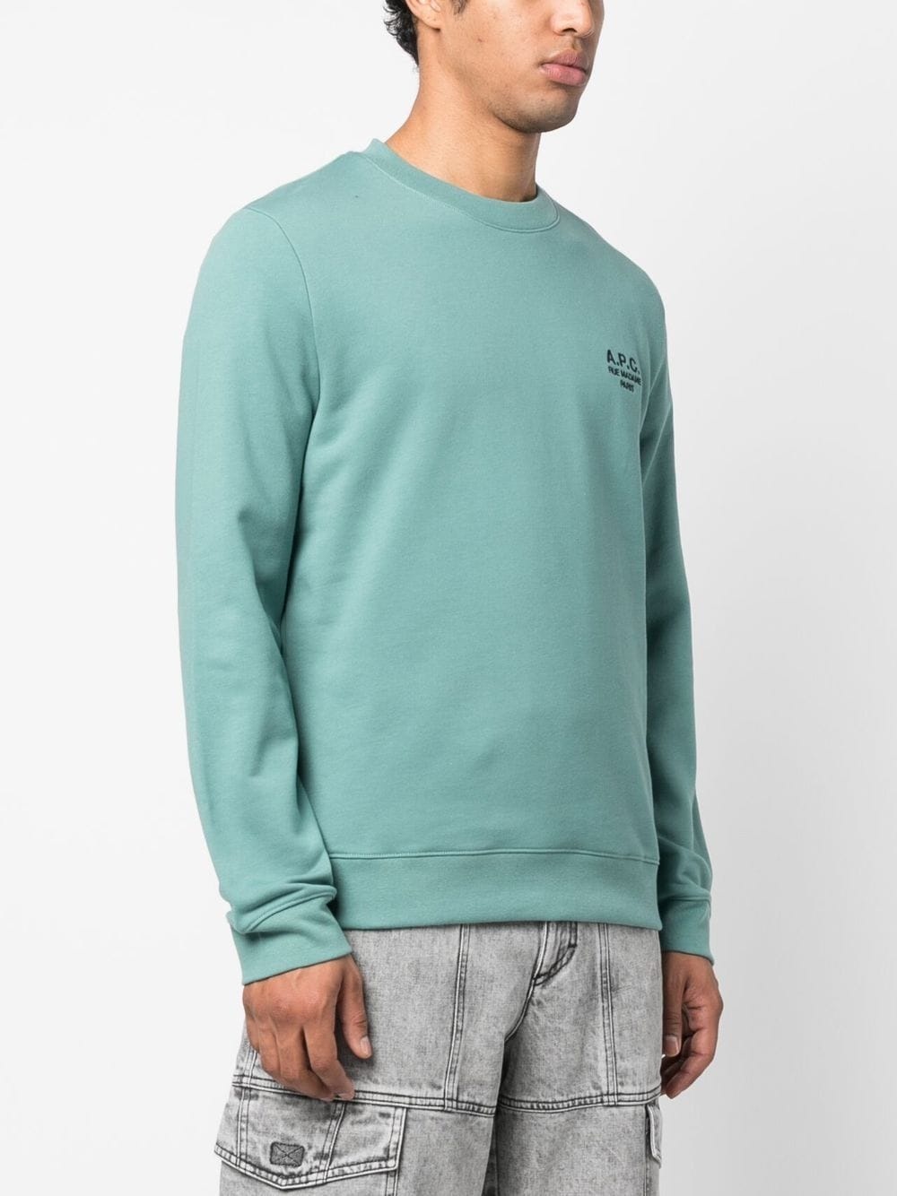 logo-embroidered sweatshirt - 3