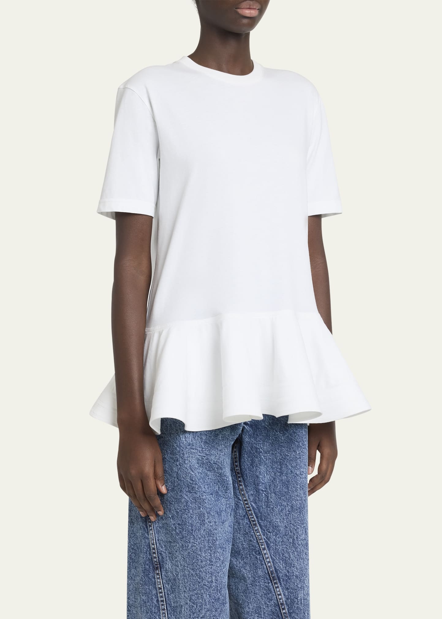 Short-Sleeve Peplum T-Shirt - 4