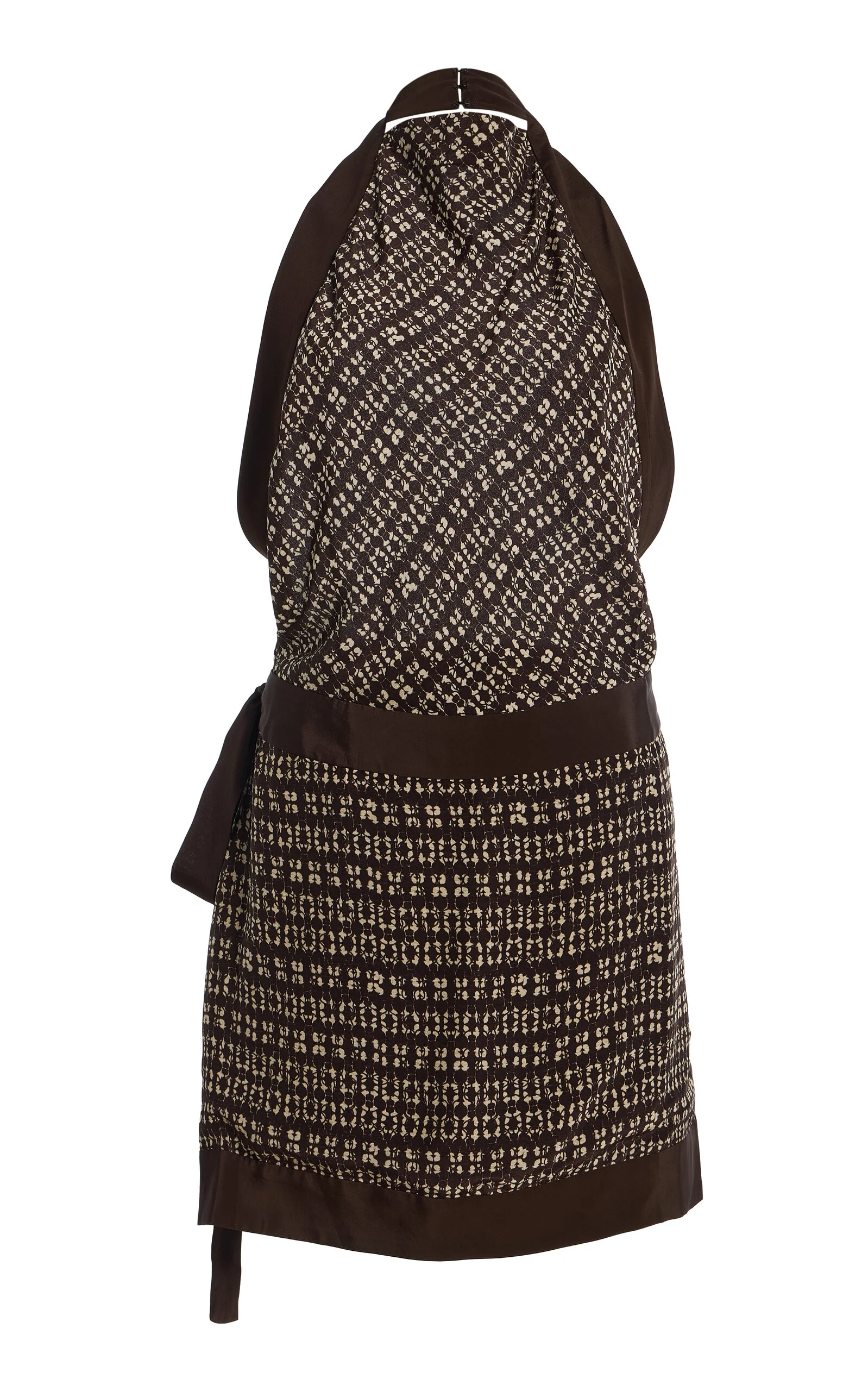 Astrid Open-Back Crepe Mini Dress - 1