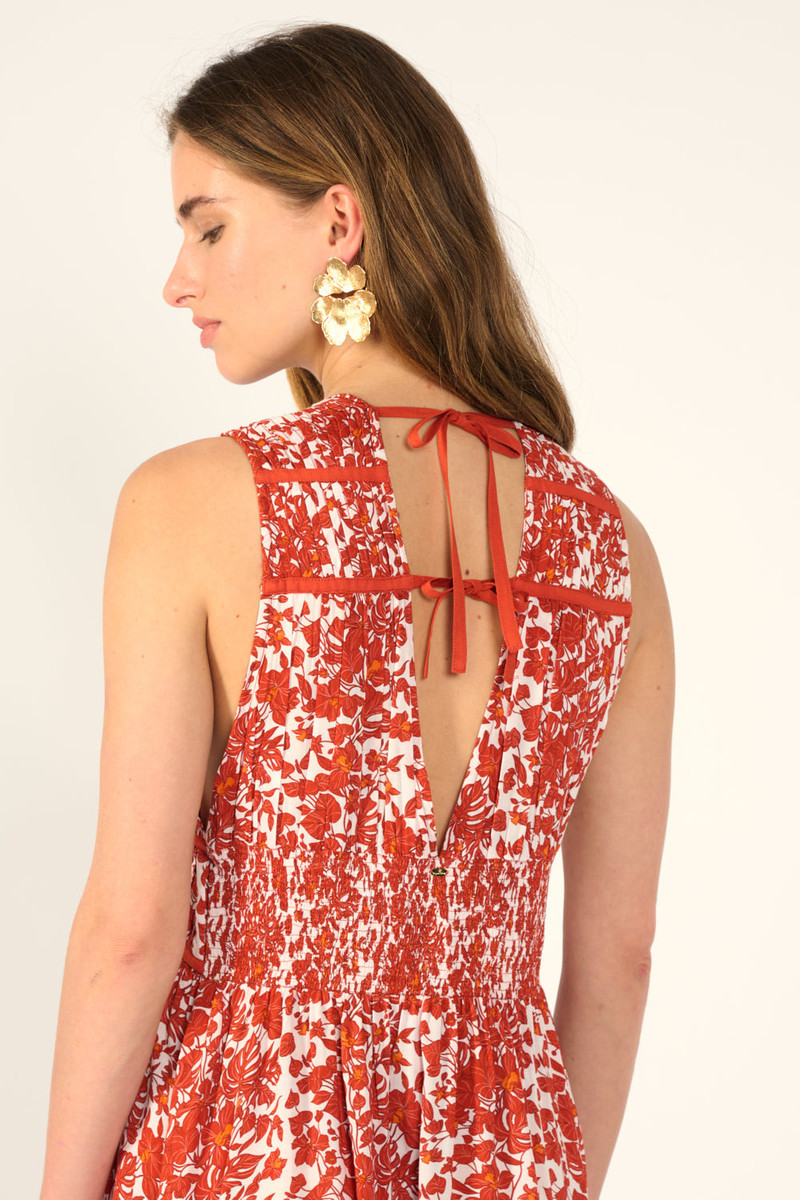 Long Dress Chiara - Paprika Aquaflora 7