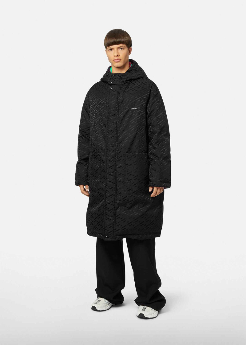 VERSACE La Greca Medusa Music Puffer Jacket outlook