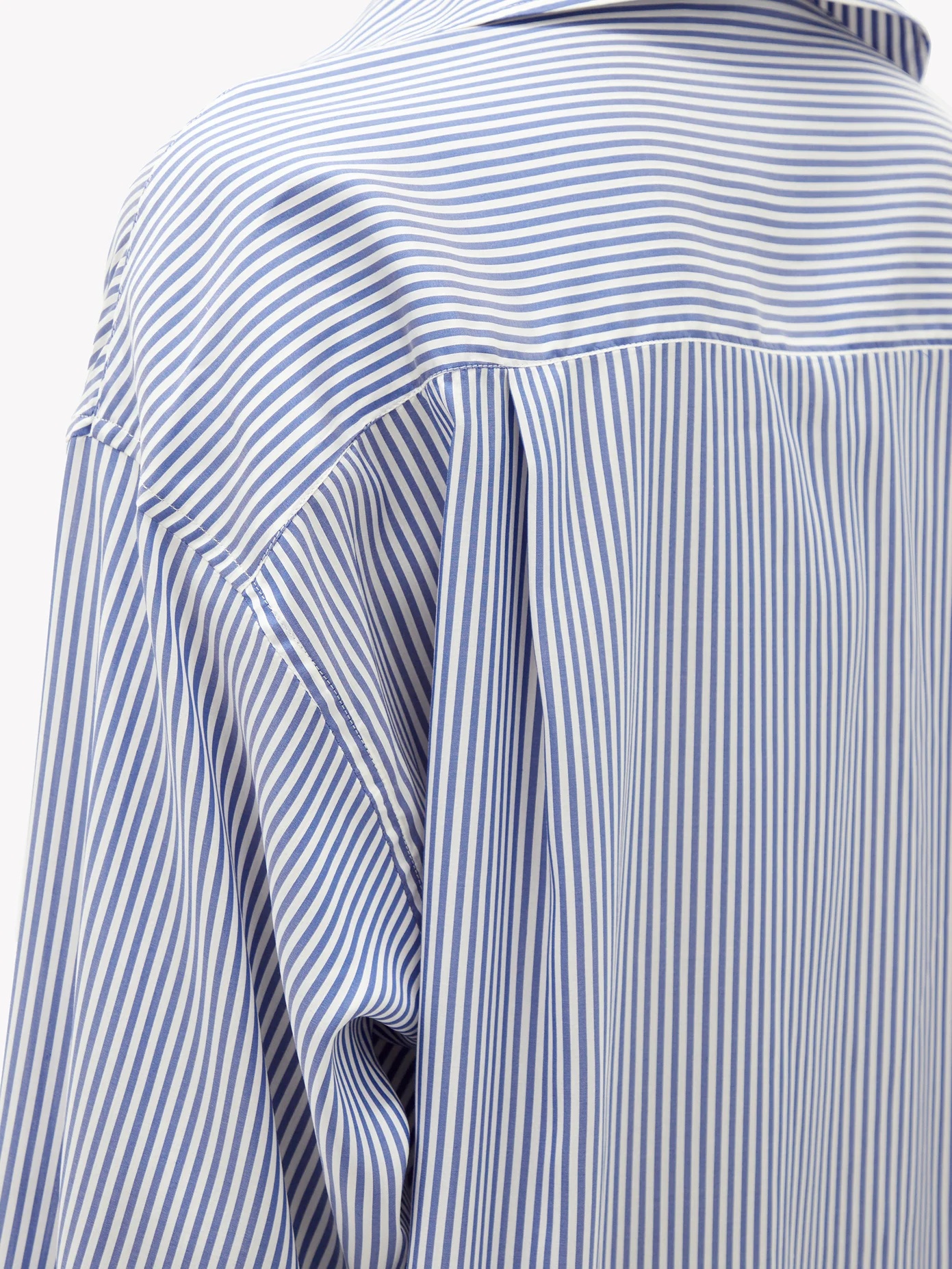 Oversized logo-embroidered striped silk shirt - 3