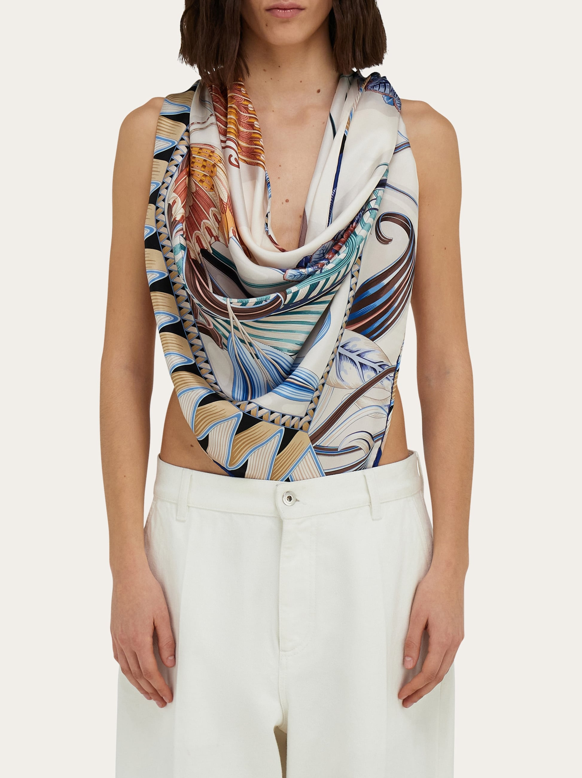 Giada print sarong top - 3