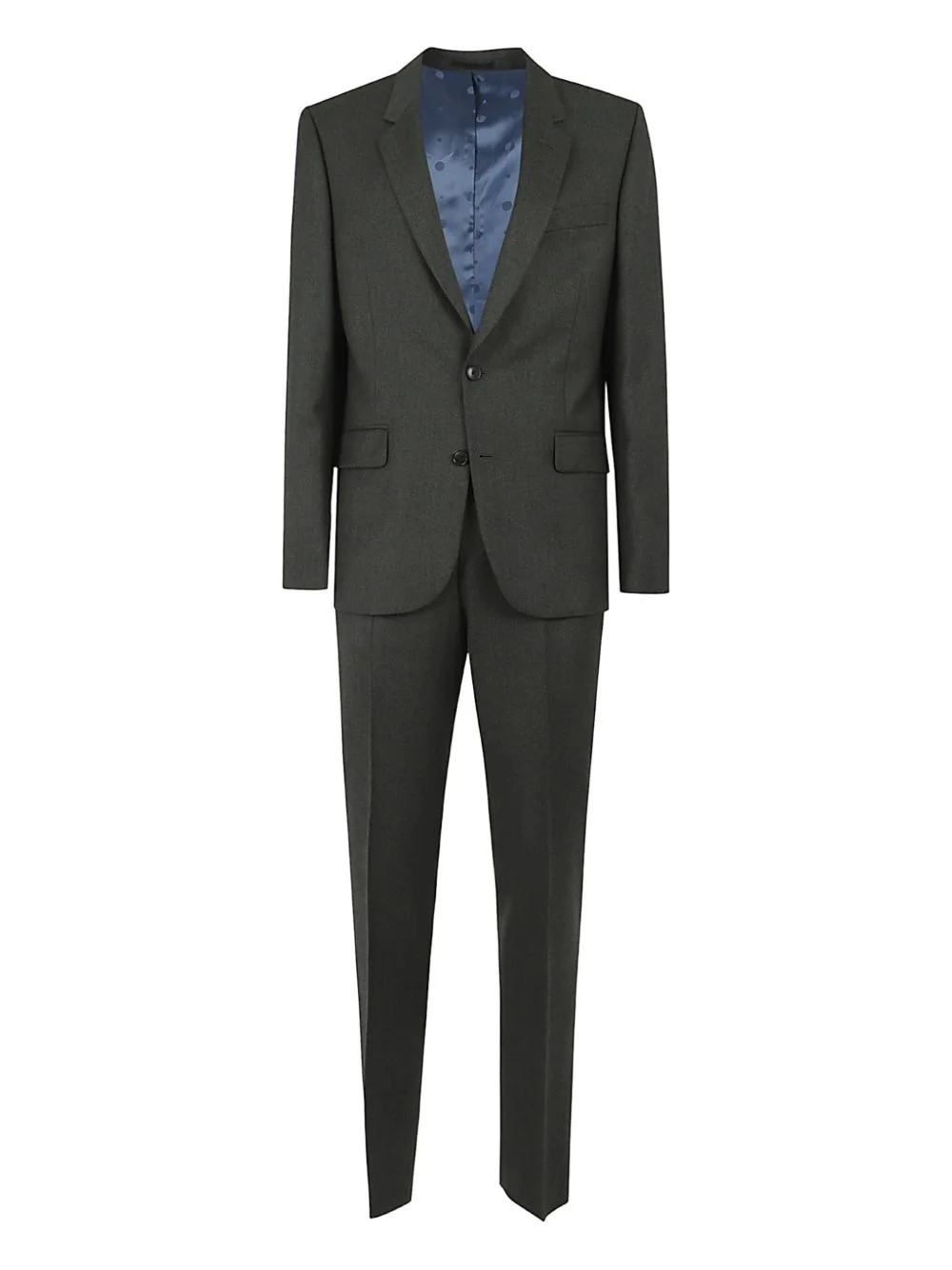 single-breasted wool suit - 1