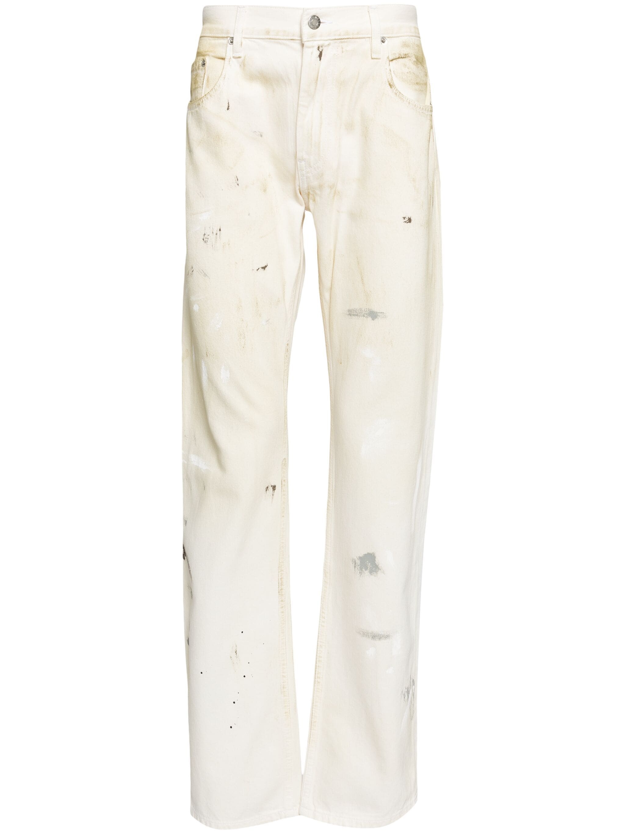 PAINTED LOW-RISE JEANS - 1