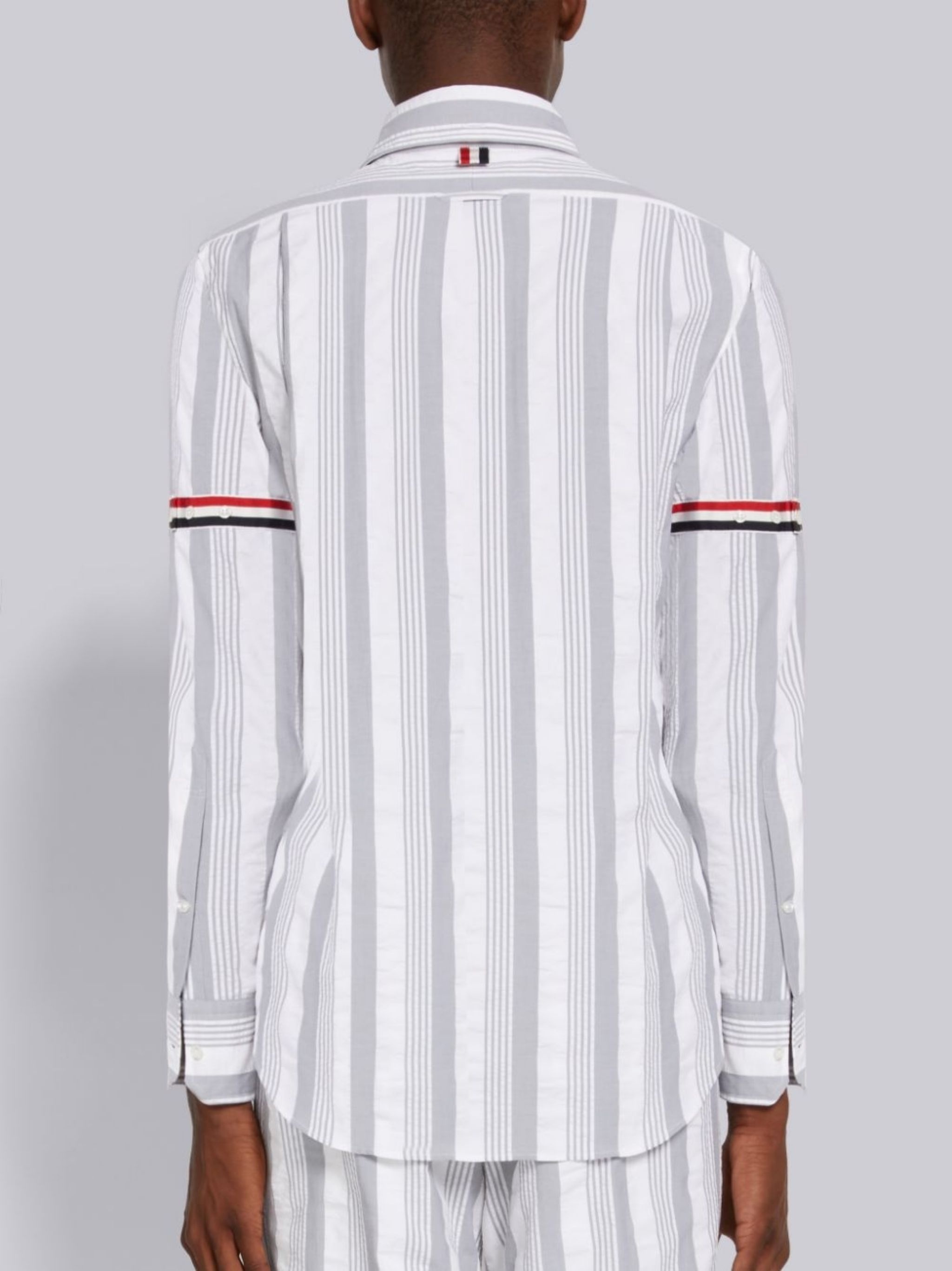 RWB-stripe seersucker shirt - 4