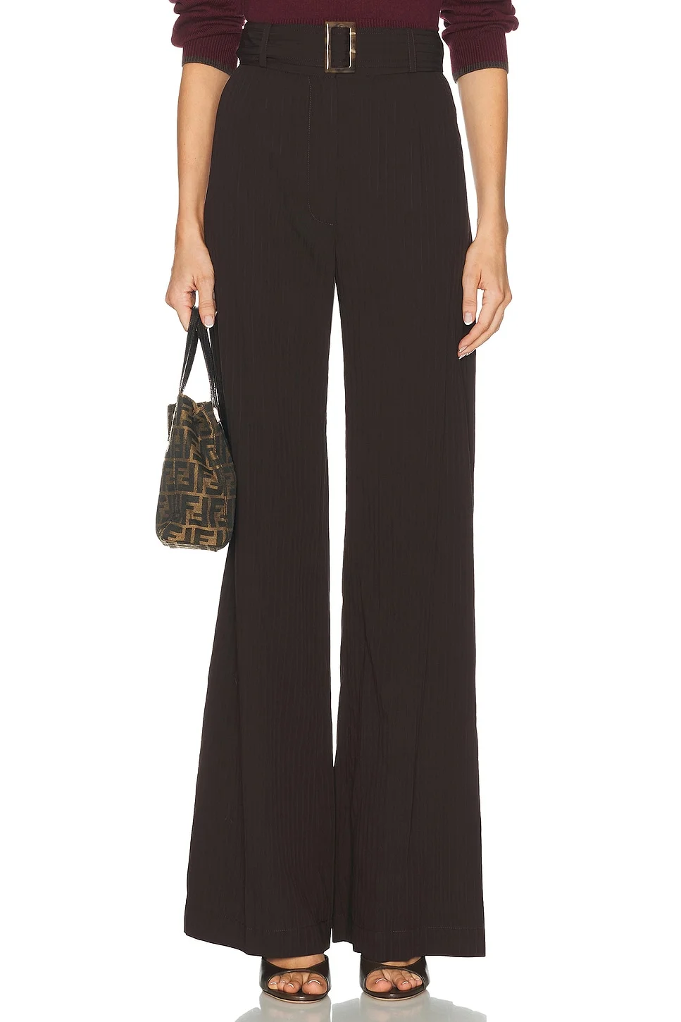 Belted Wide Leg Trouser - 1