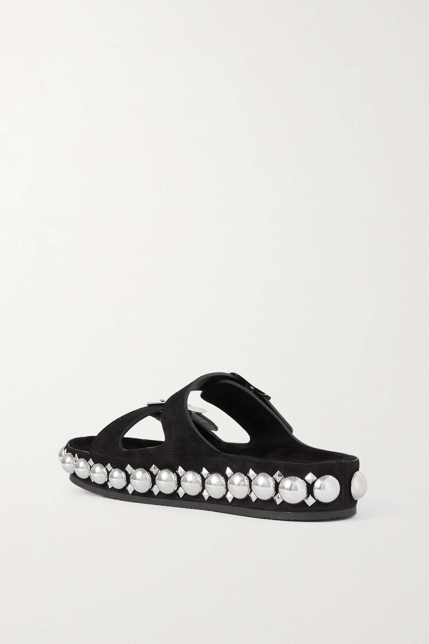 45 studded suede slides - 3