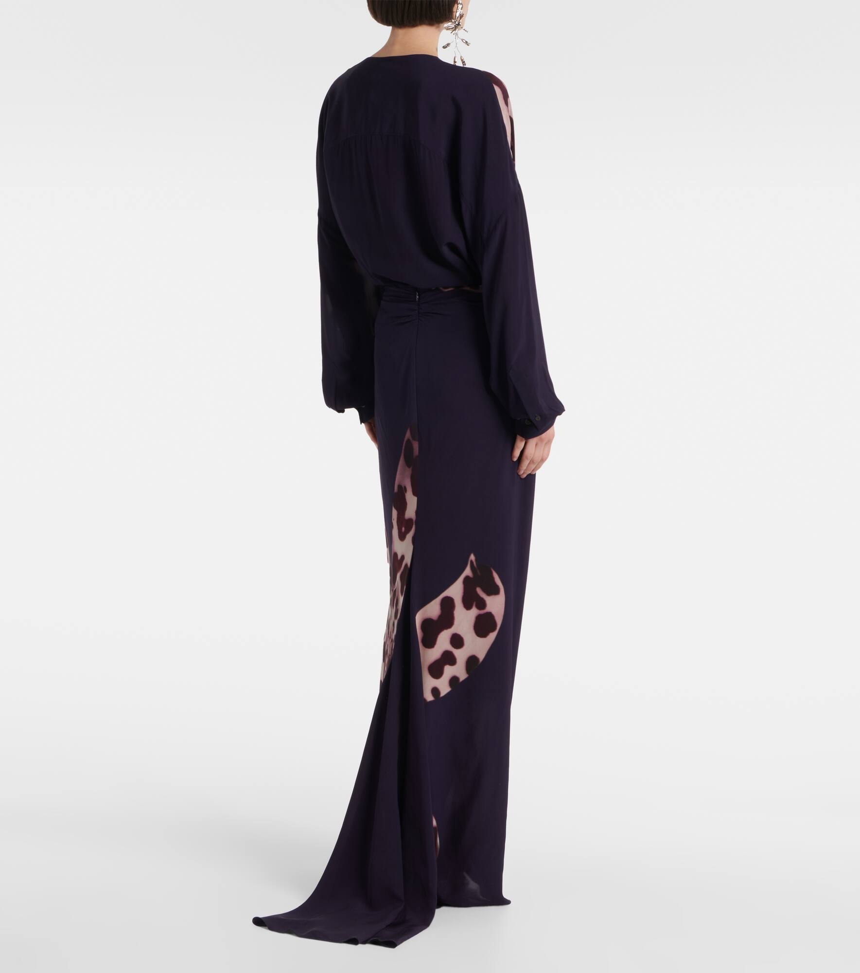 Printed maxi skirt - 3