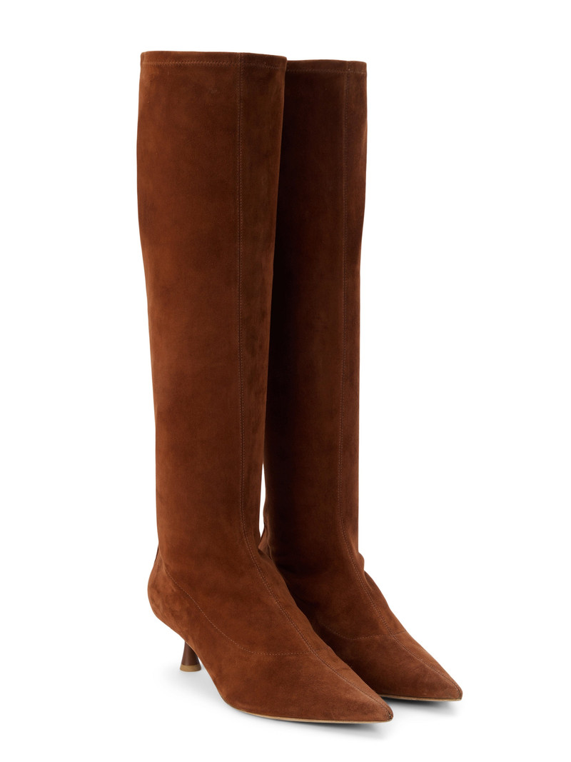 Emilie Suede Kitten Heel Boot 2