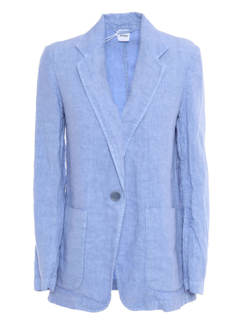 single-button linen blazer 1