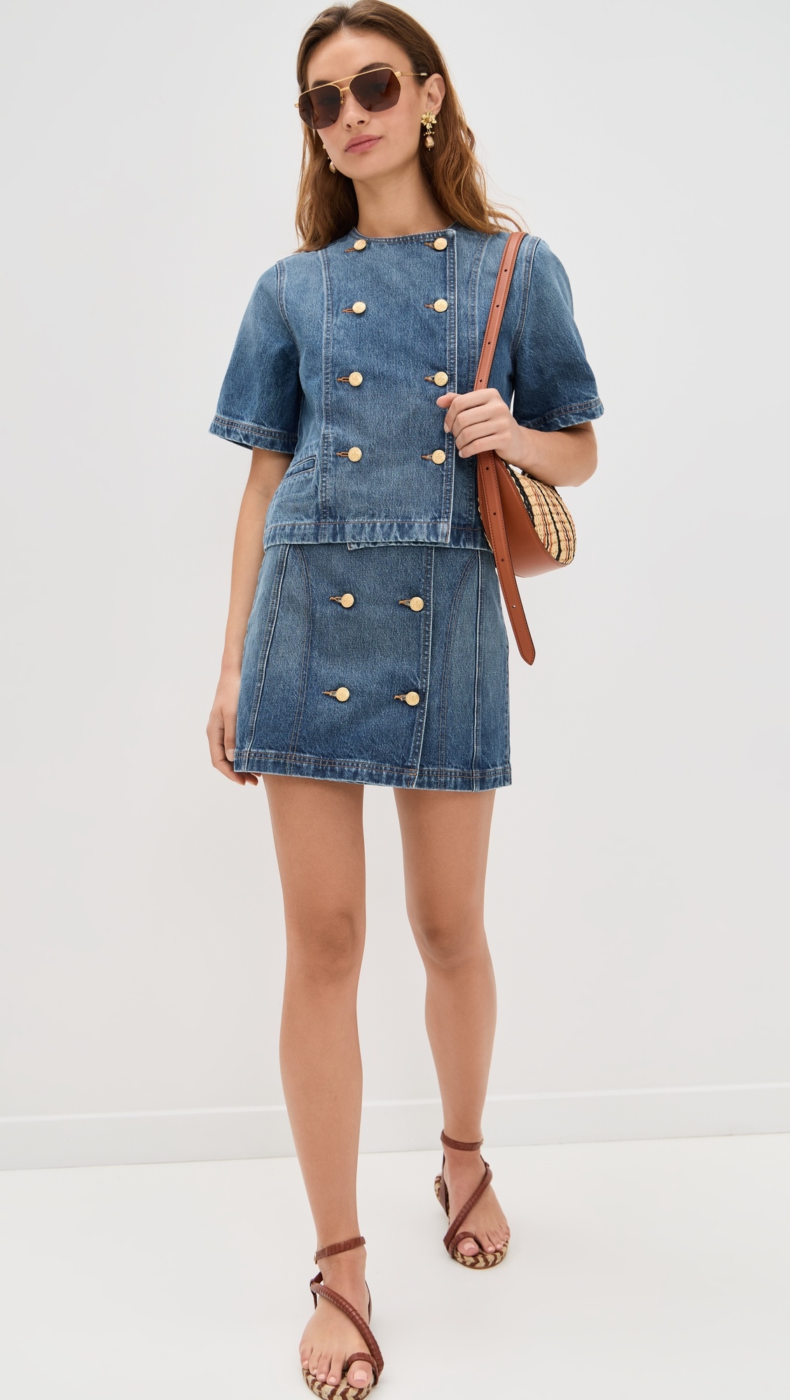 The Clara Mini Denim Skirt - 4