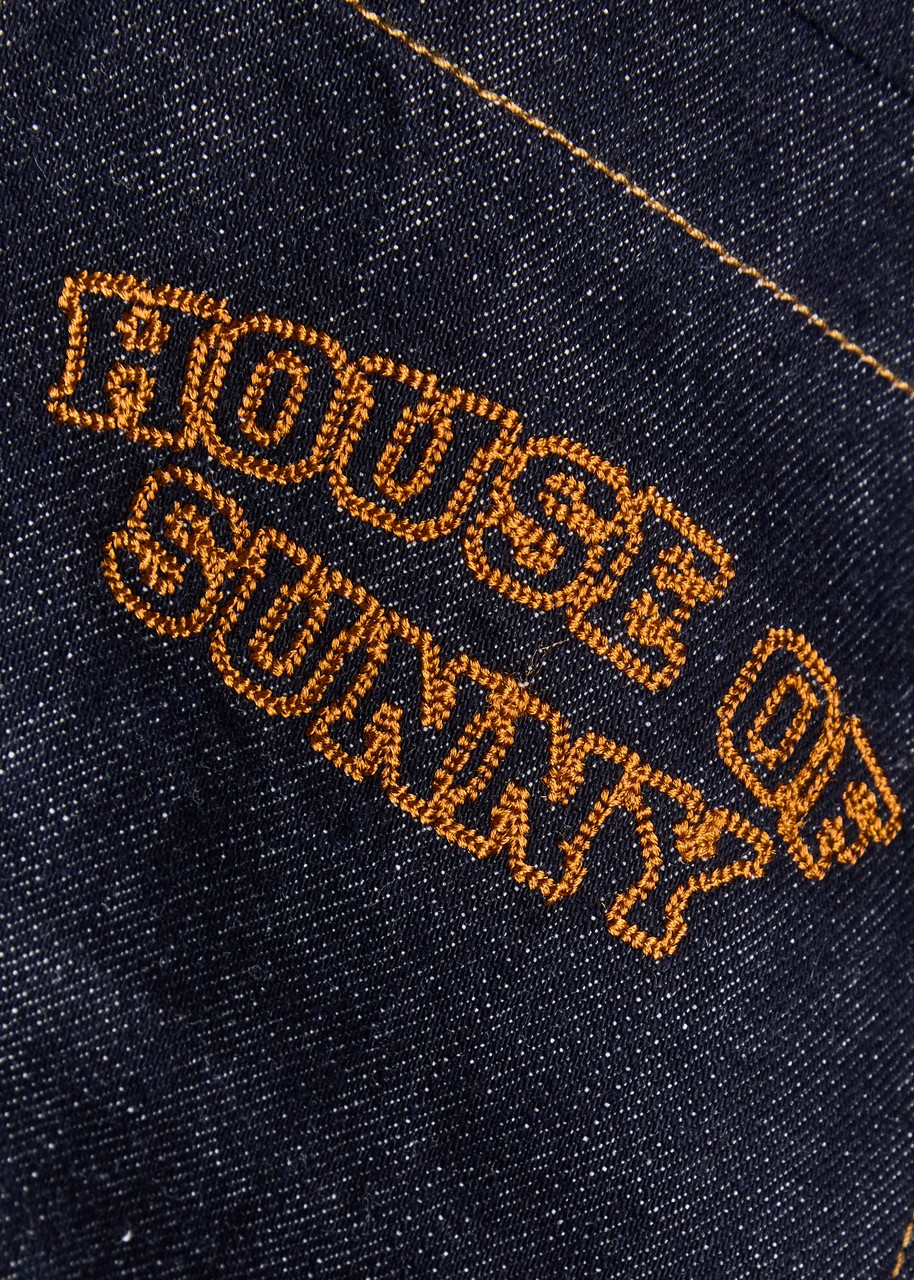 House OF Sunny Designer-embroidered Denim Shirt - 5