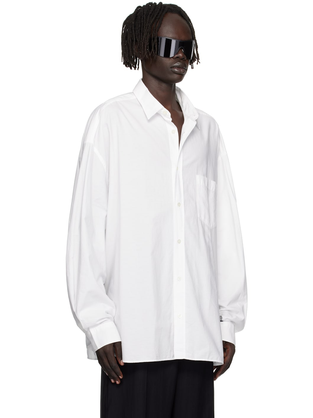 White Button-Up Shirt - 2