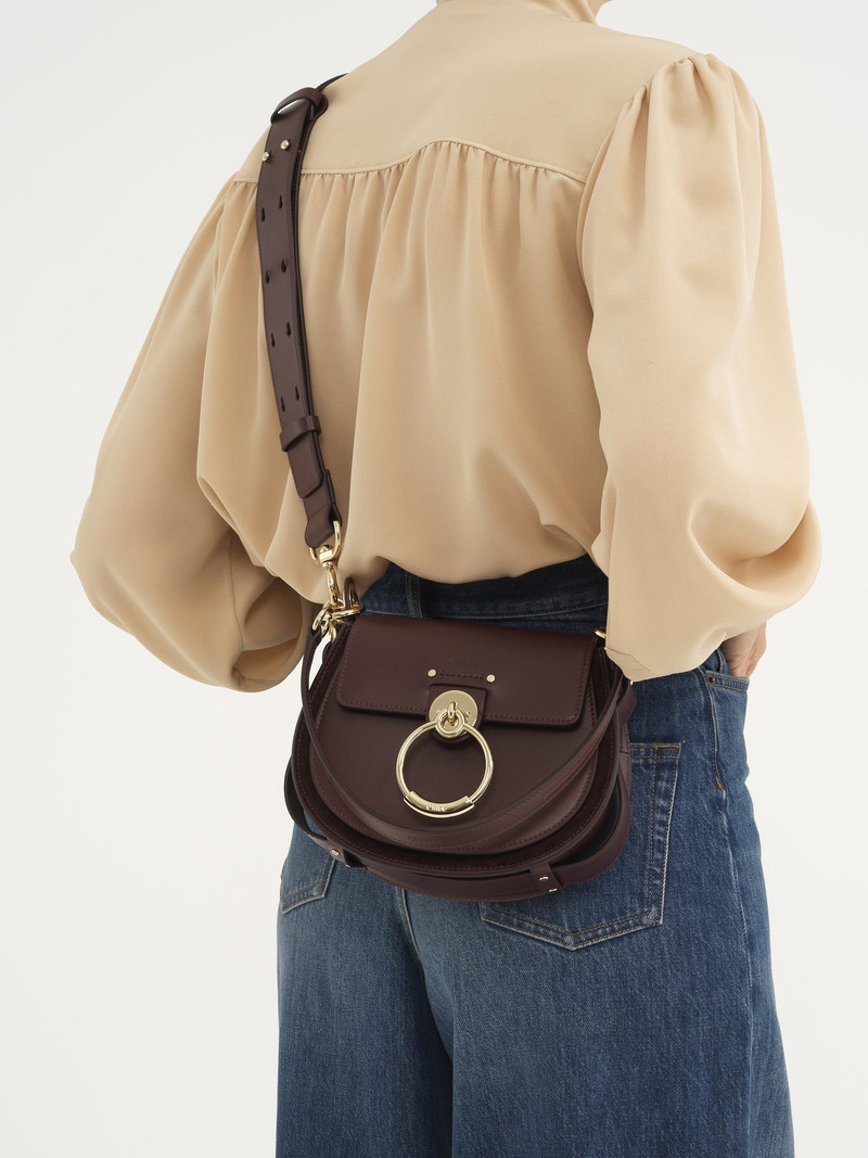 Chloé SMALL TESS BAG IN SHINY & SUEDE LEATHER outlook