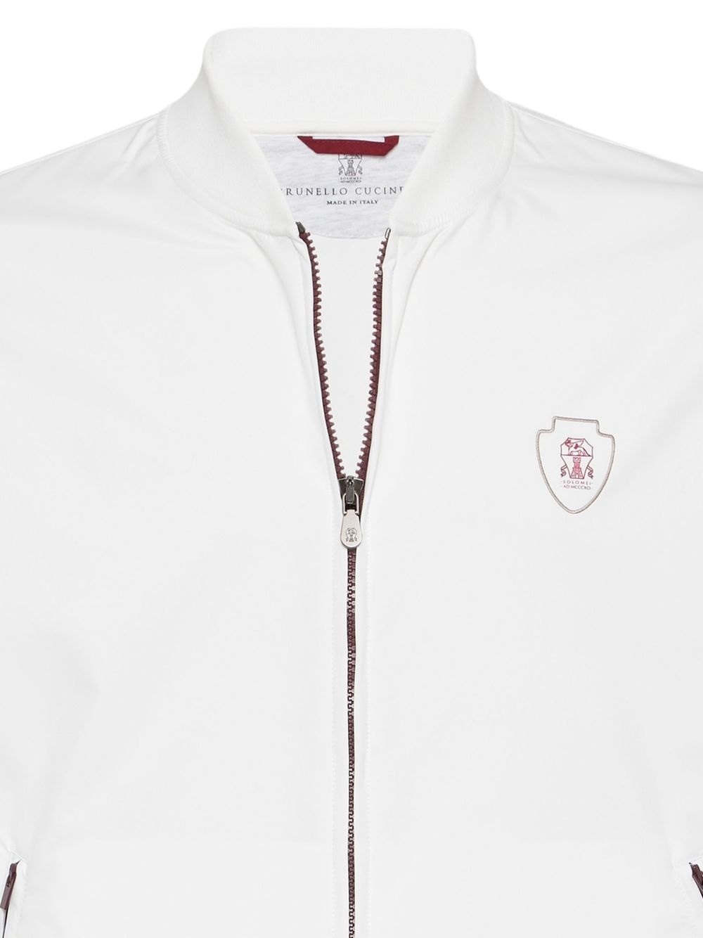 logo-plaque zip-up jacket - 7