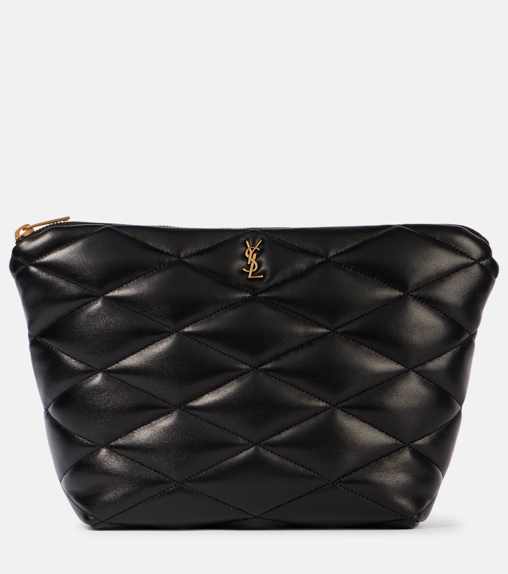 Sade quilted leather pouch - 1