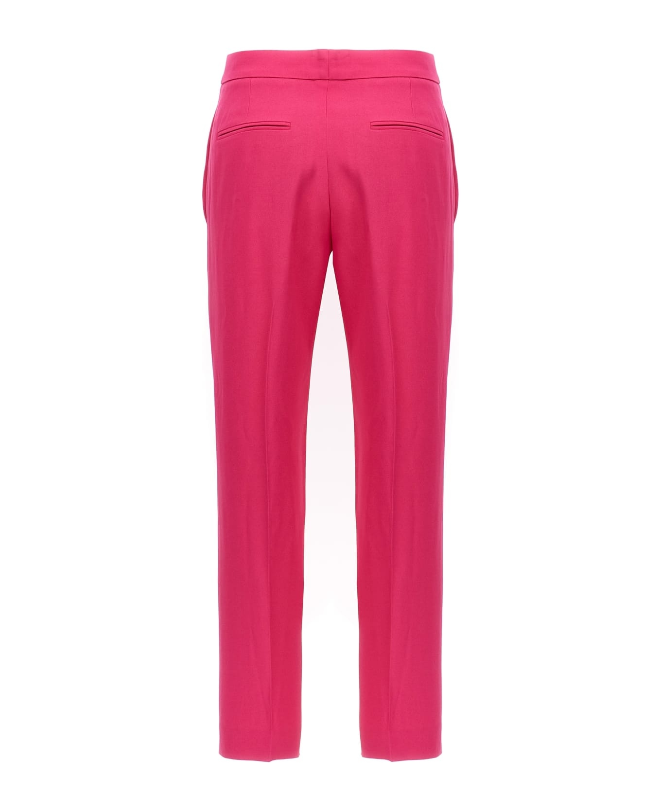 Fuchsia Cigarette Pants With Welt Pocket In Viscose Blend Woman - 2