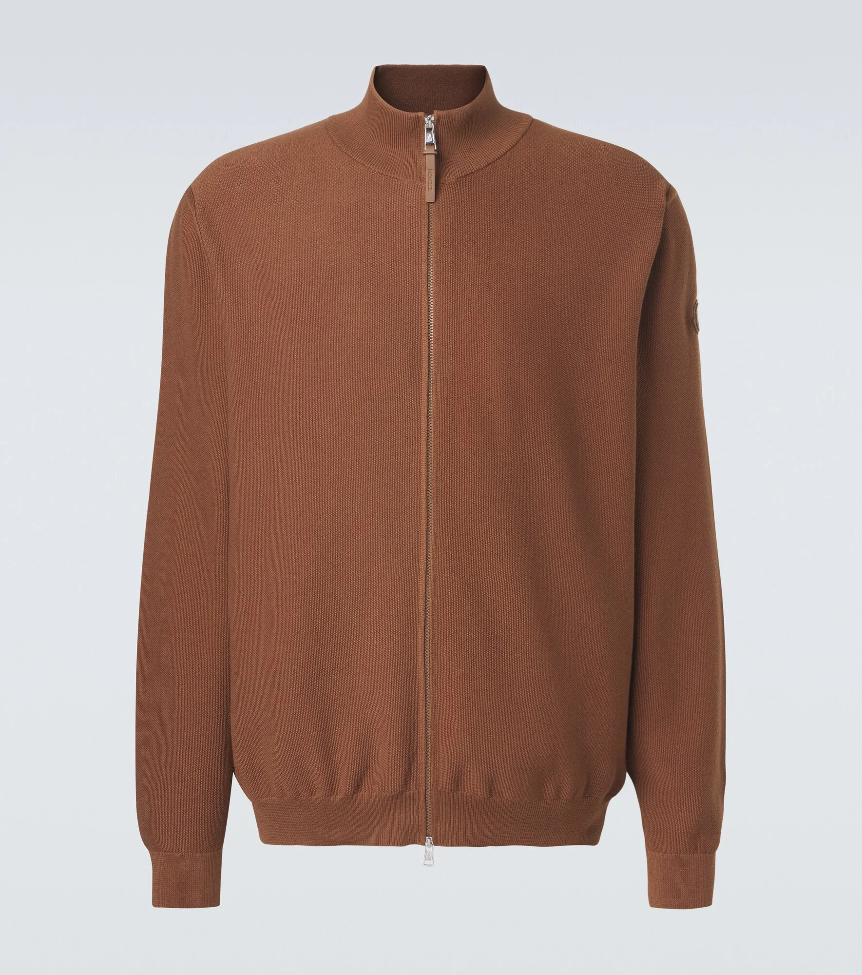 Cotton zip-up sweater - 1