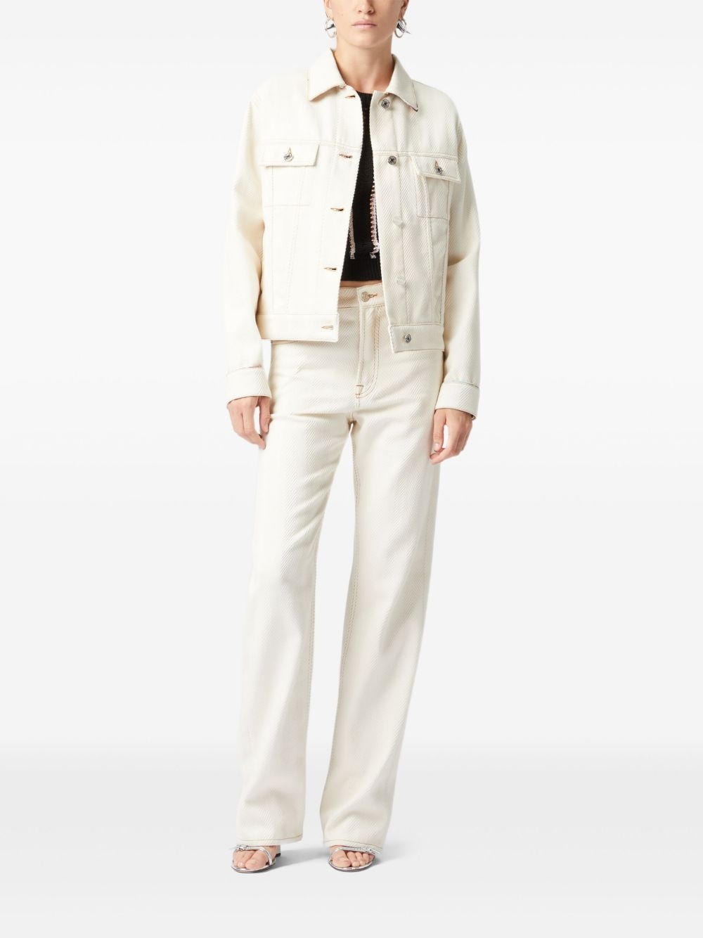 zigzag-woven jacket - 2