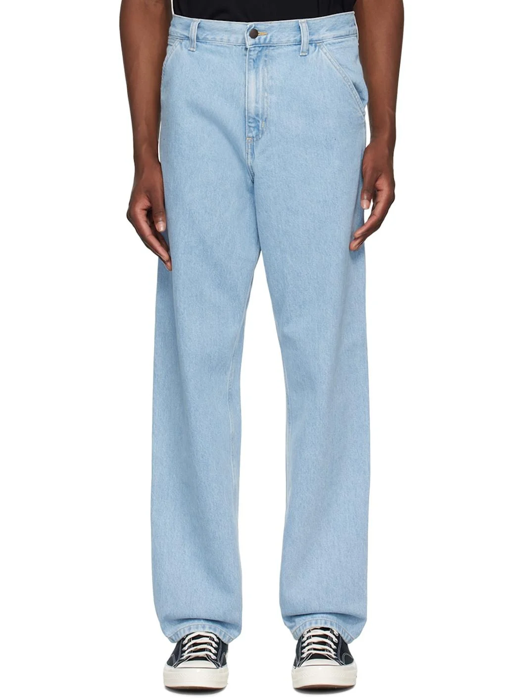 bleach wash jeans - 1