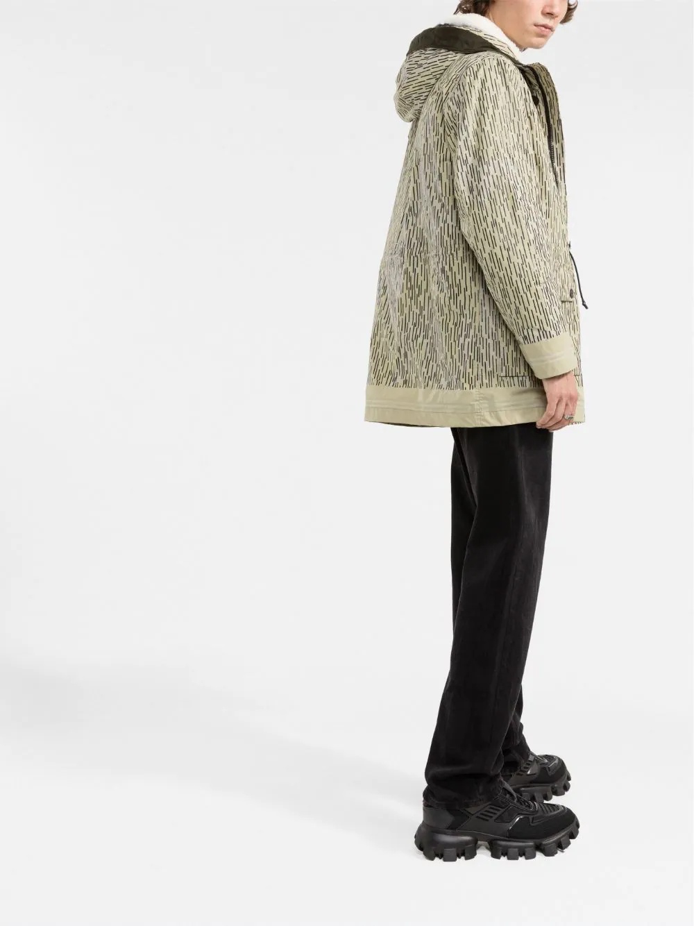 Rain Camo print layered parka - 4