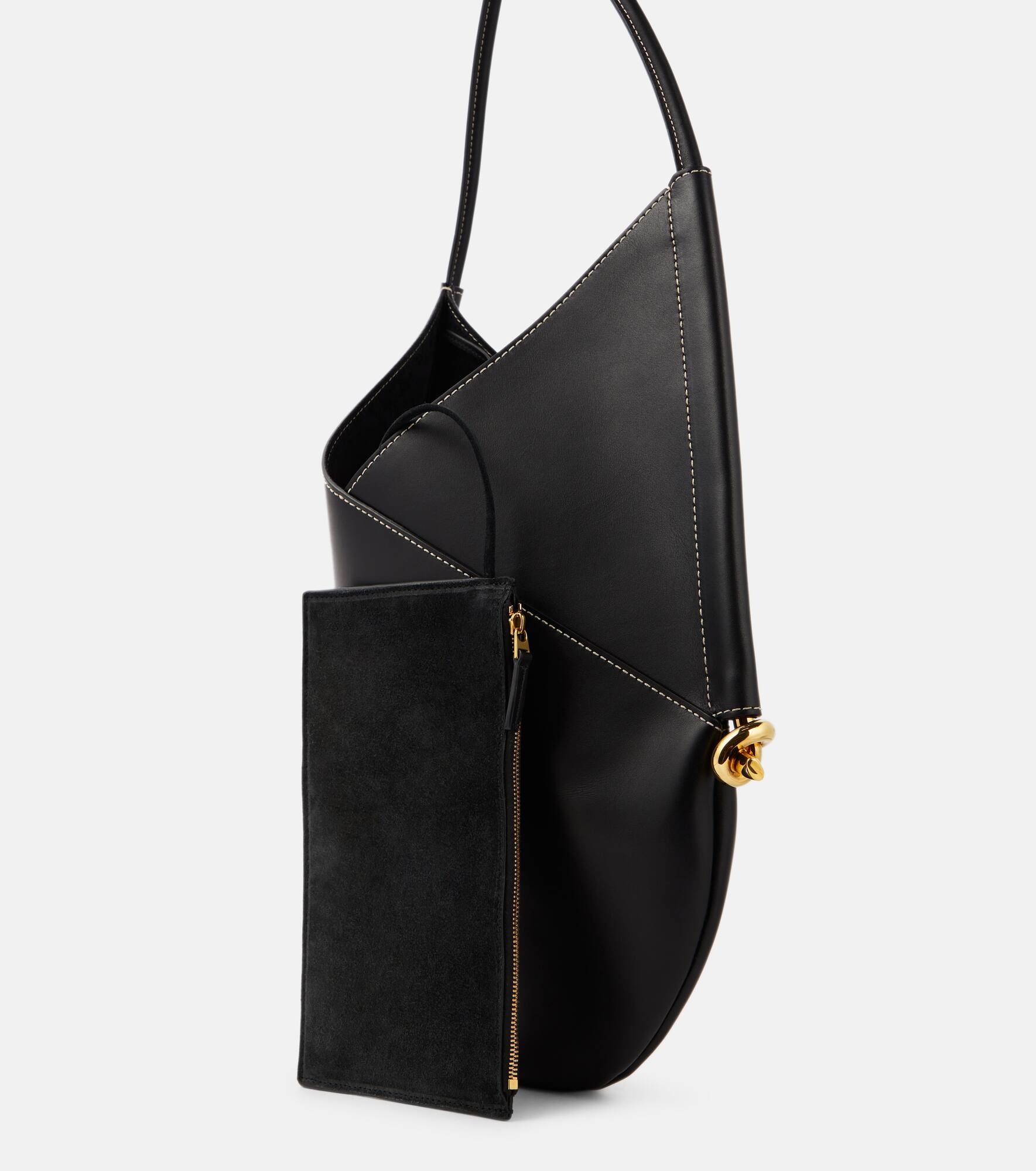 Solstice Medium leather shoulder bag - 6