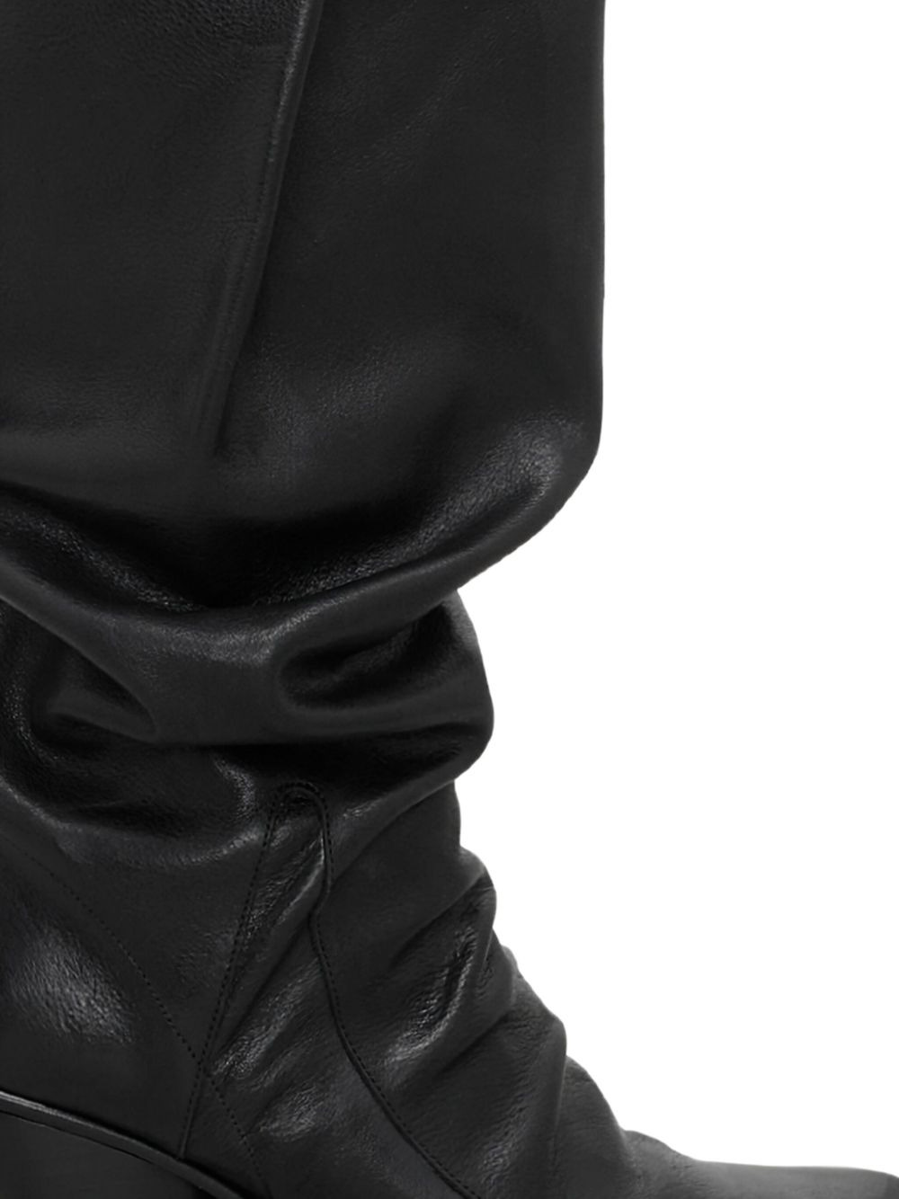 slouch leather boots - 2