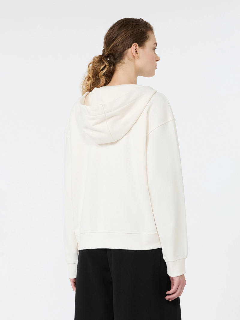 CANNONE Jersey hoodie - IVORY 4