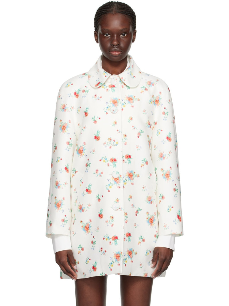 White Floral Coat 1