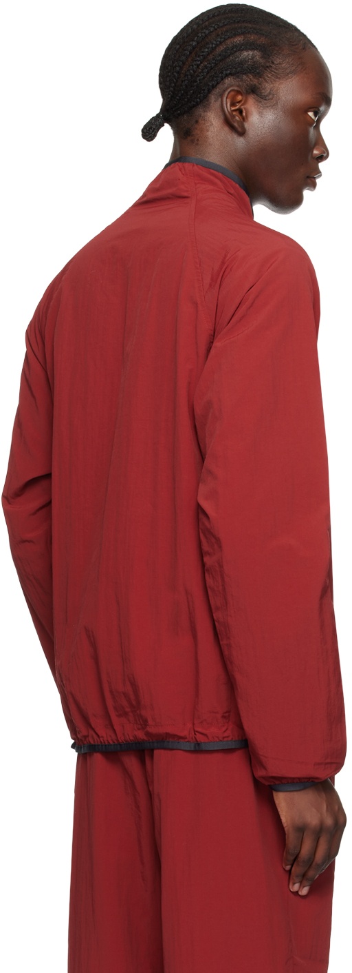 【関税込み】RANRA レッド Ganga ジャケット Ganga half-zipped technical jacket in red - Ranra | Mytheresa