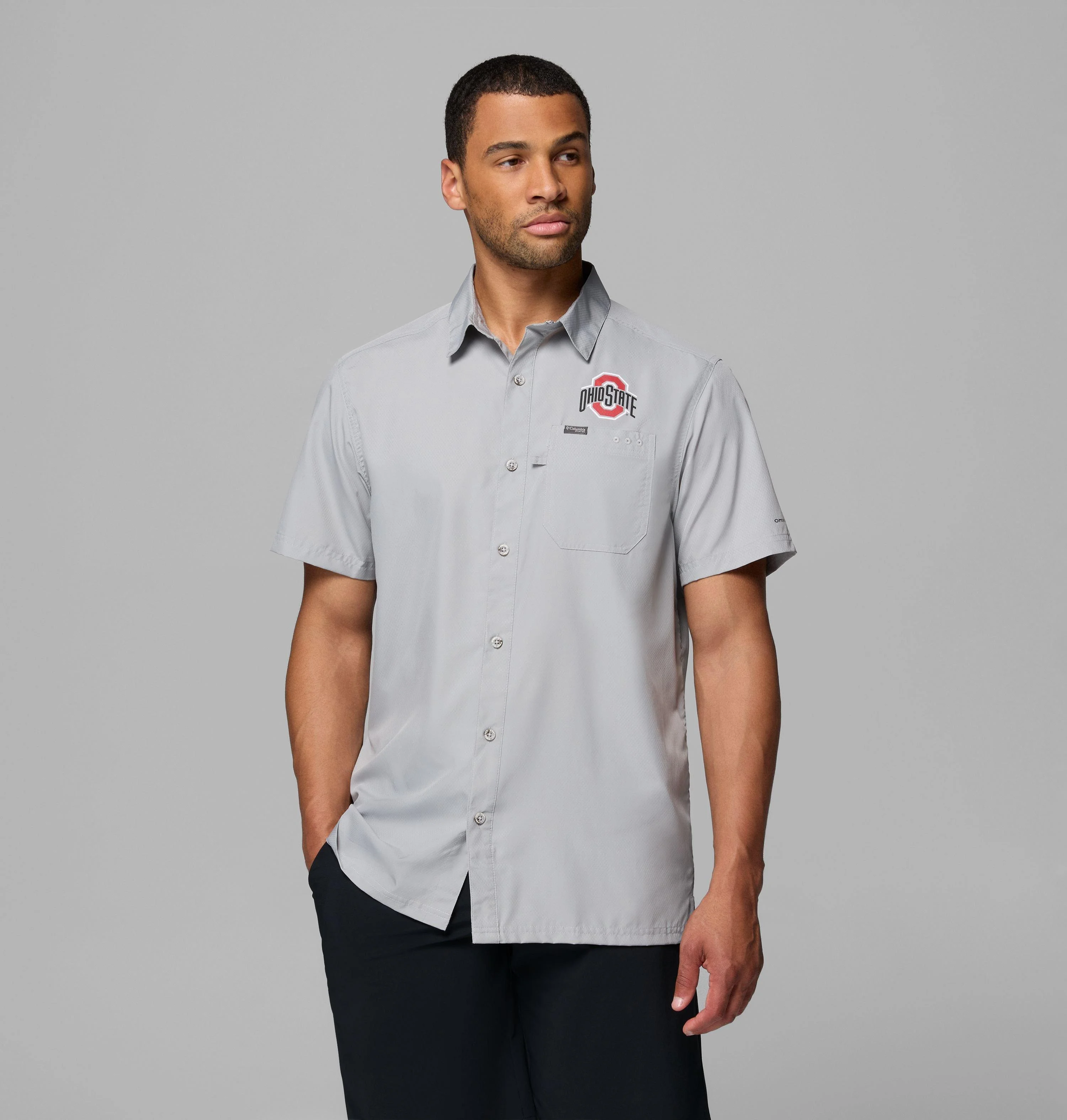 Men's Collegiate PFG Slack Tide Camp Shirt - Ohio State - 1