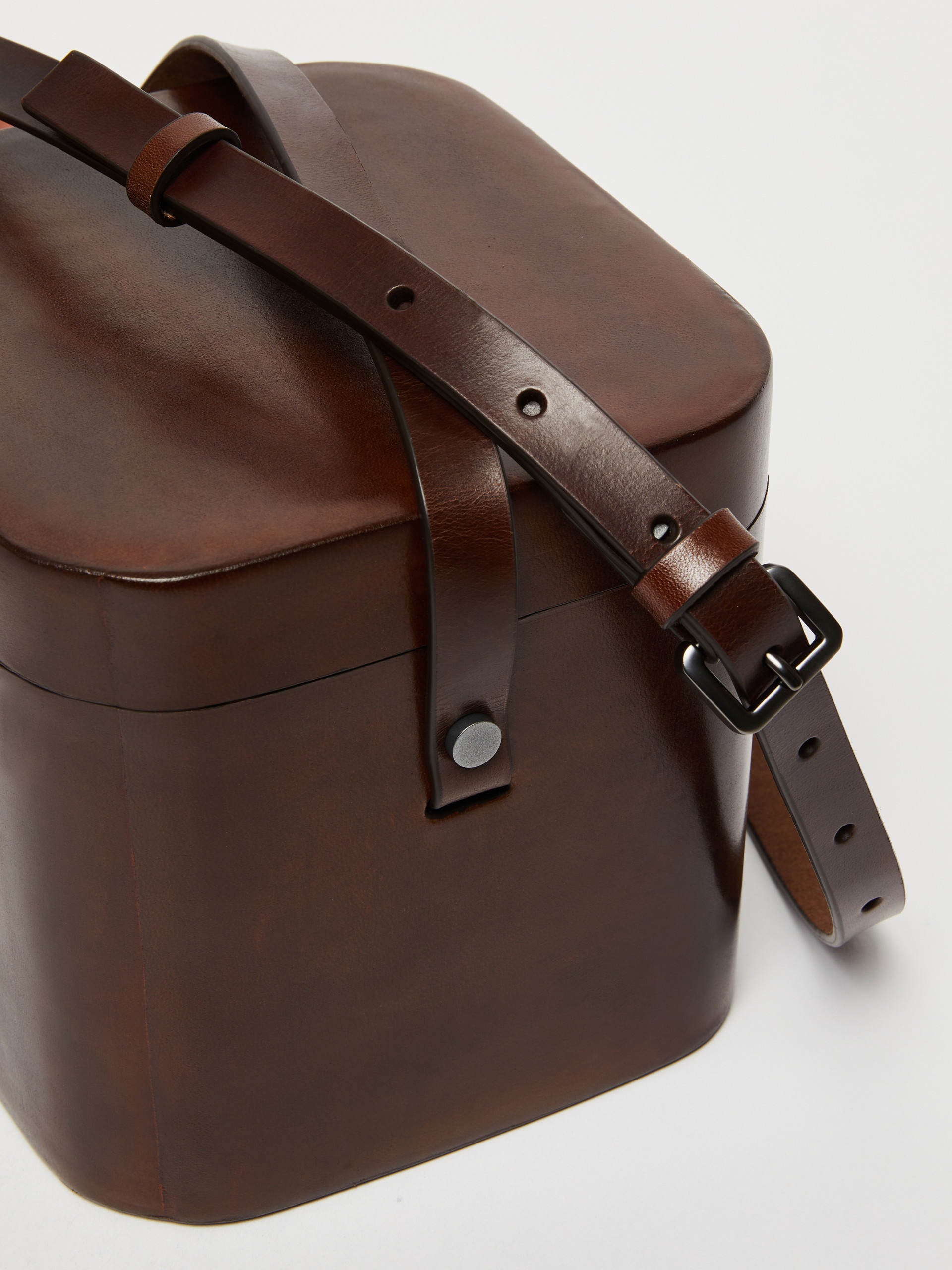 LEATHERCUBEM Medium leather shoulder bag - 4