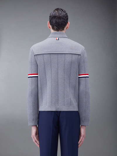 Thom Browne Double Face Cotton Cashmere Shawl Collar Jacket outlook