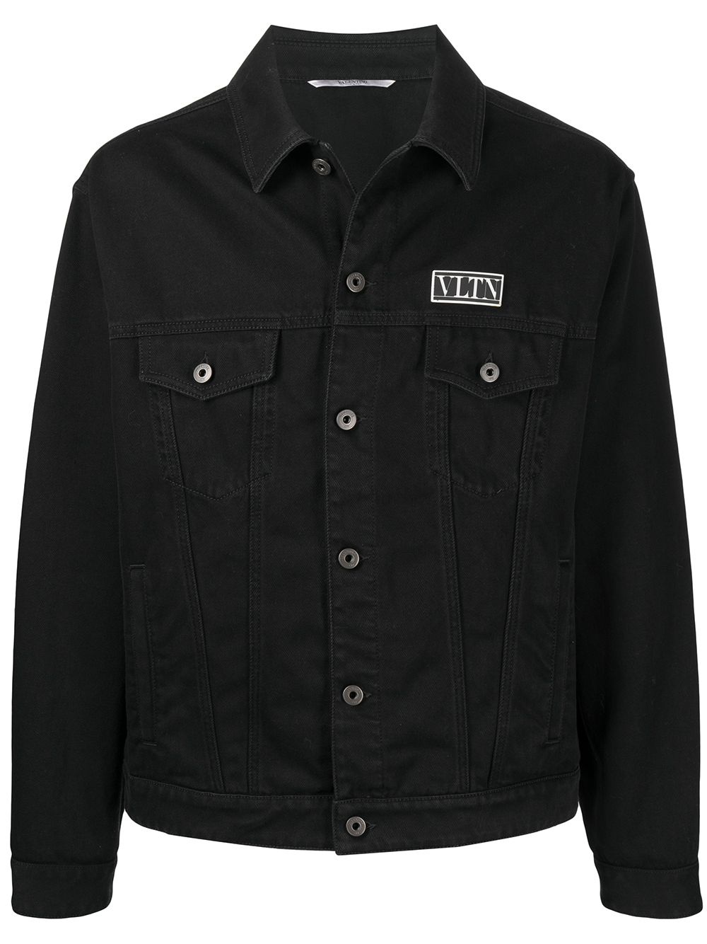 VLTN appliqué denim jacket - 1