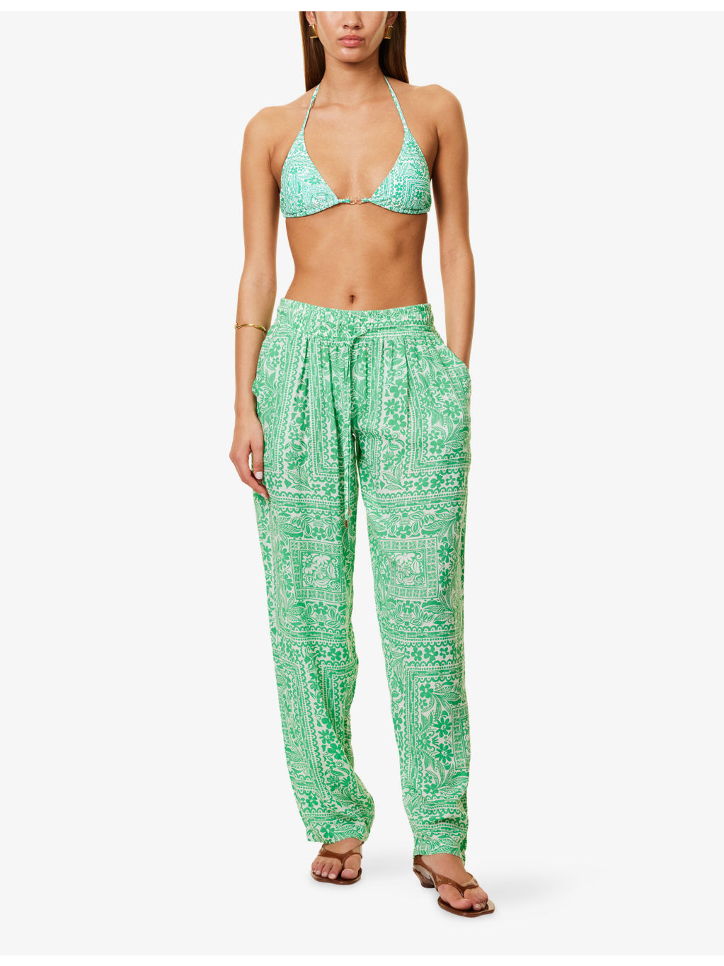 Jude Wide-Leg Woven Trousers - 2