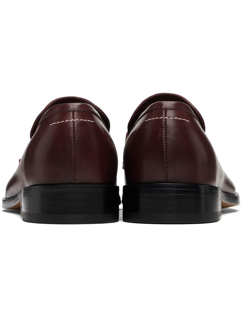 Burgundy New Classic Stitch Loafers 2