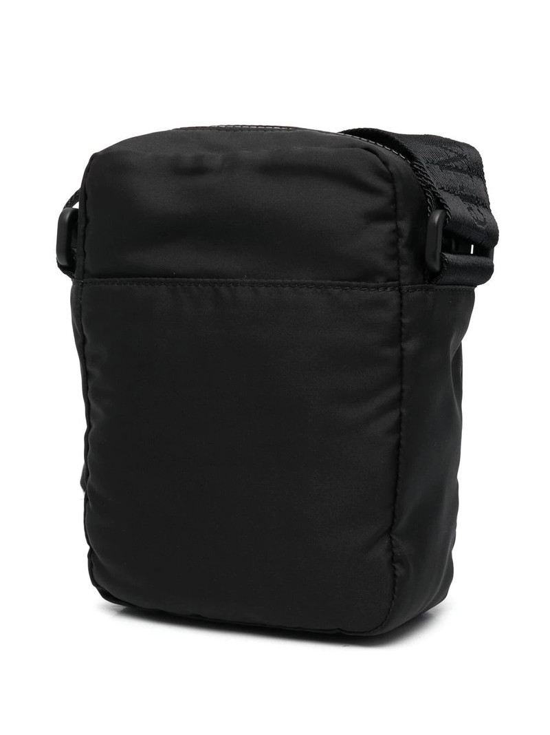 graffiti logo-print messenger bag 3