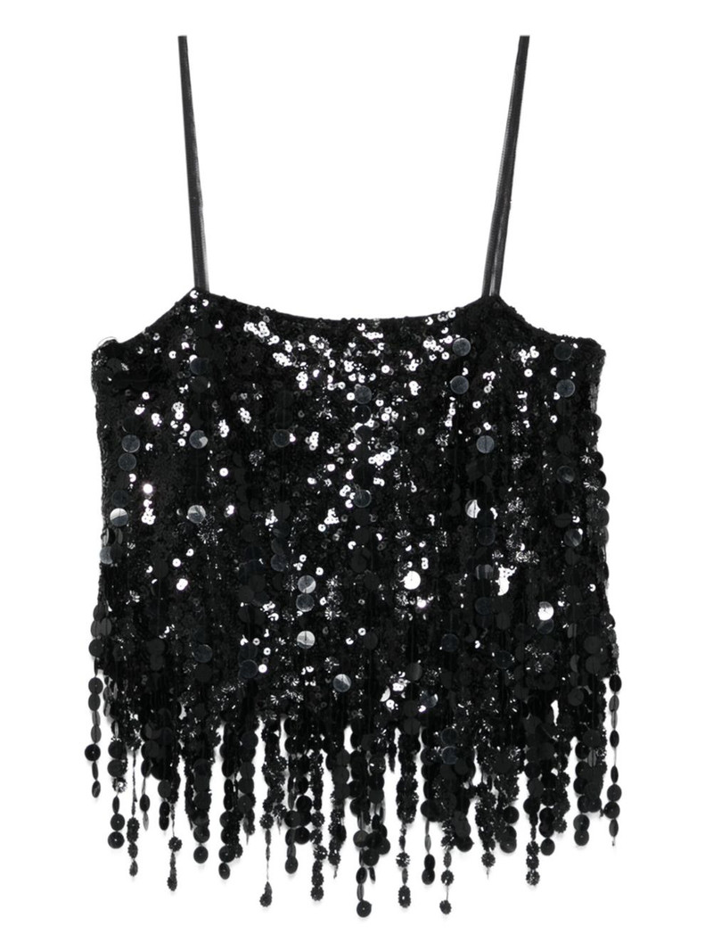 sequin fringed top 1