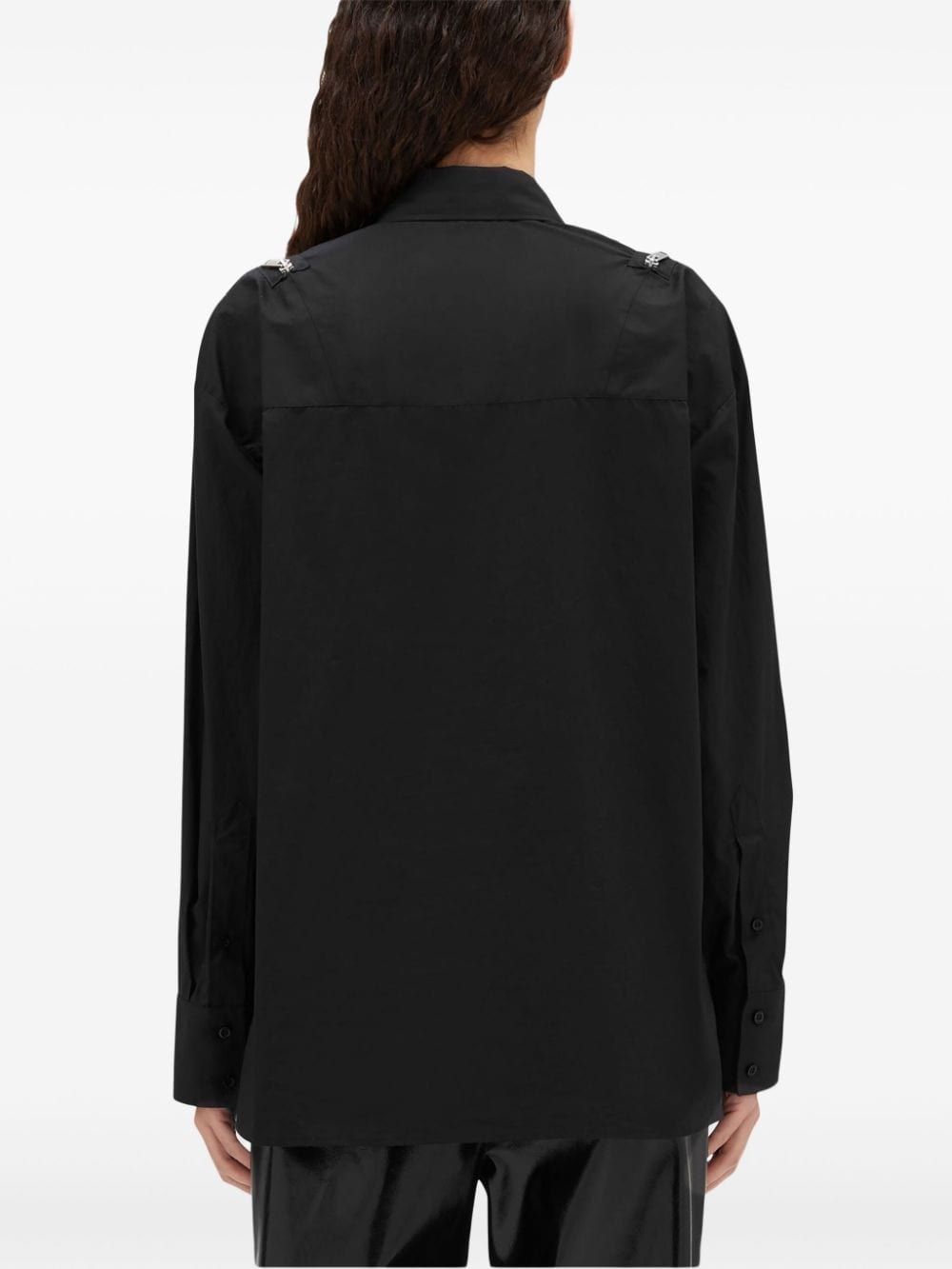 zip-detail long-sleeve shirt - 4