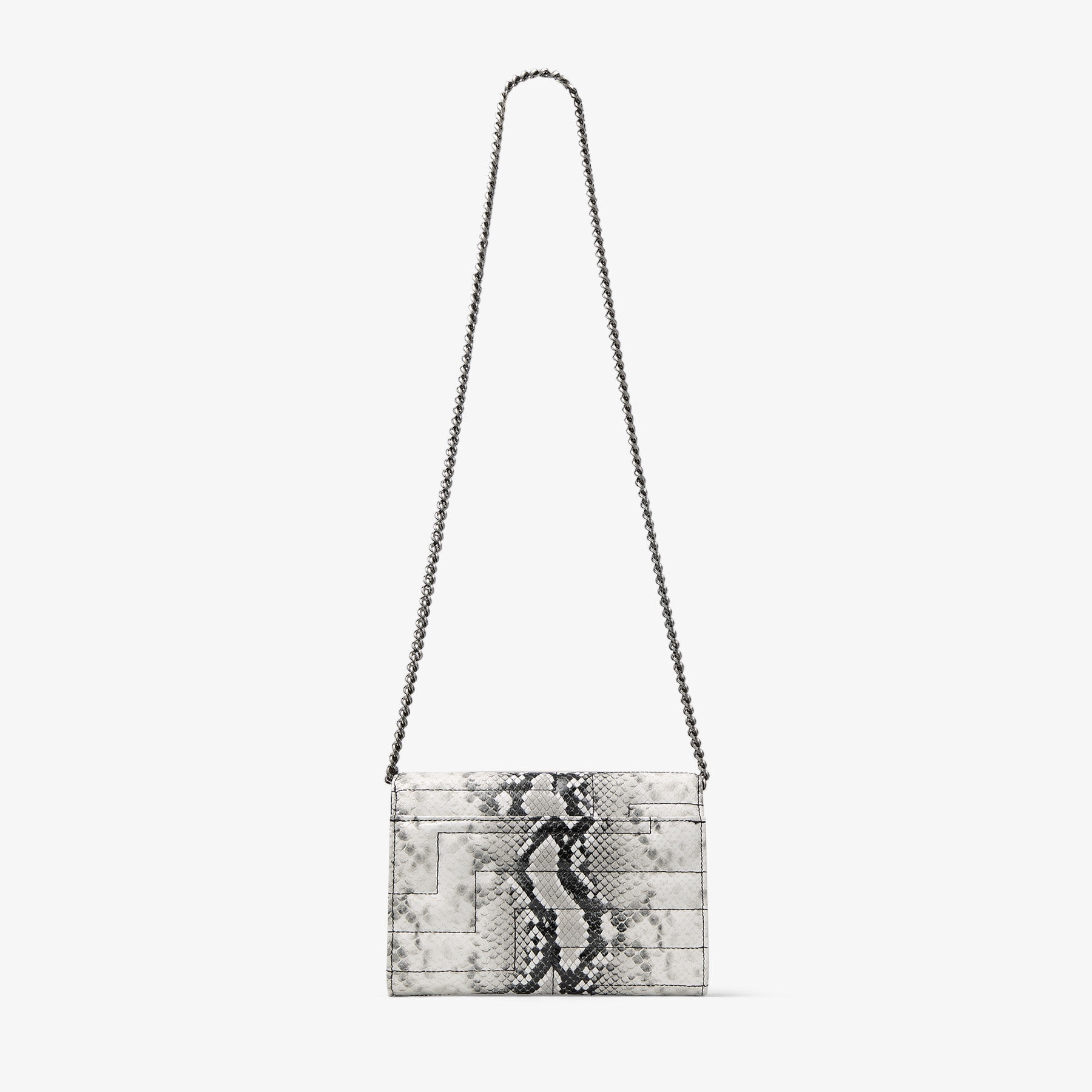 JIMMY CHOO Avenue Clutch Roccia Snake Print Clutch Bag