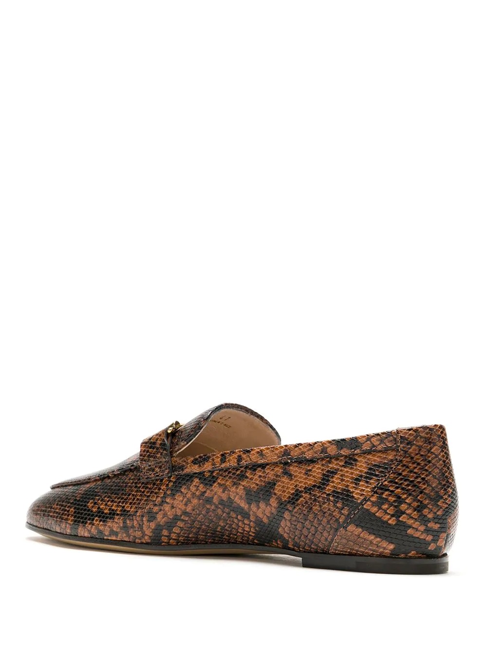 snakeskin effect loafers - 3