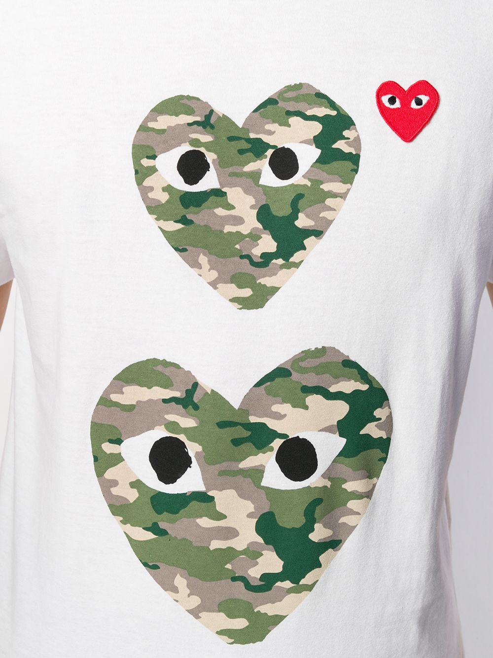 camouflage heart T-shirt - 5