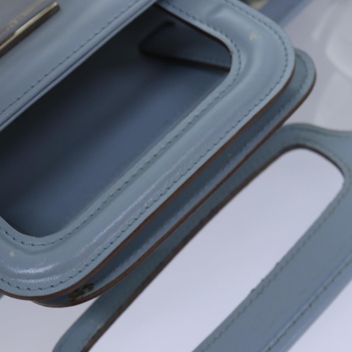 GUCCI Hand Bag Vinyl Light Blue - 8