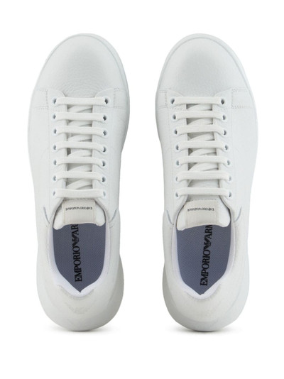 EMPORIO ARMANI Logo leather sneakers outlook