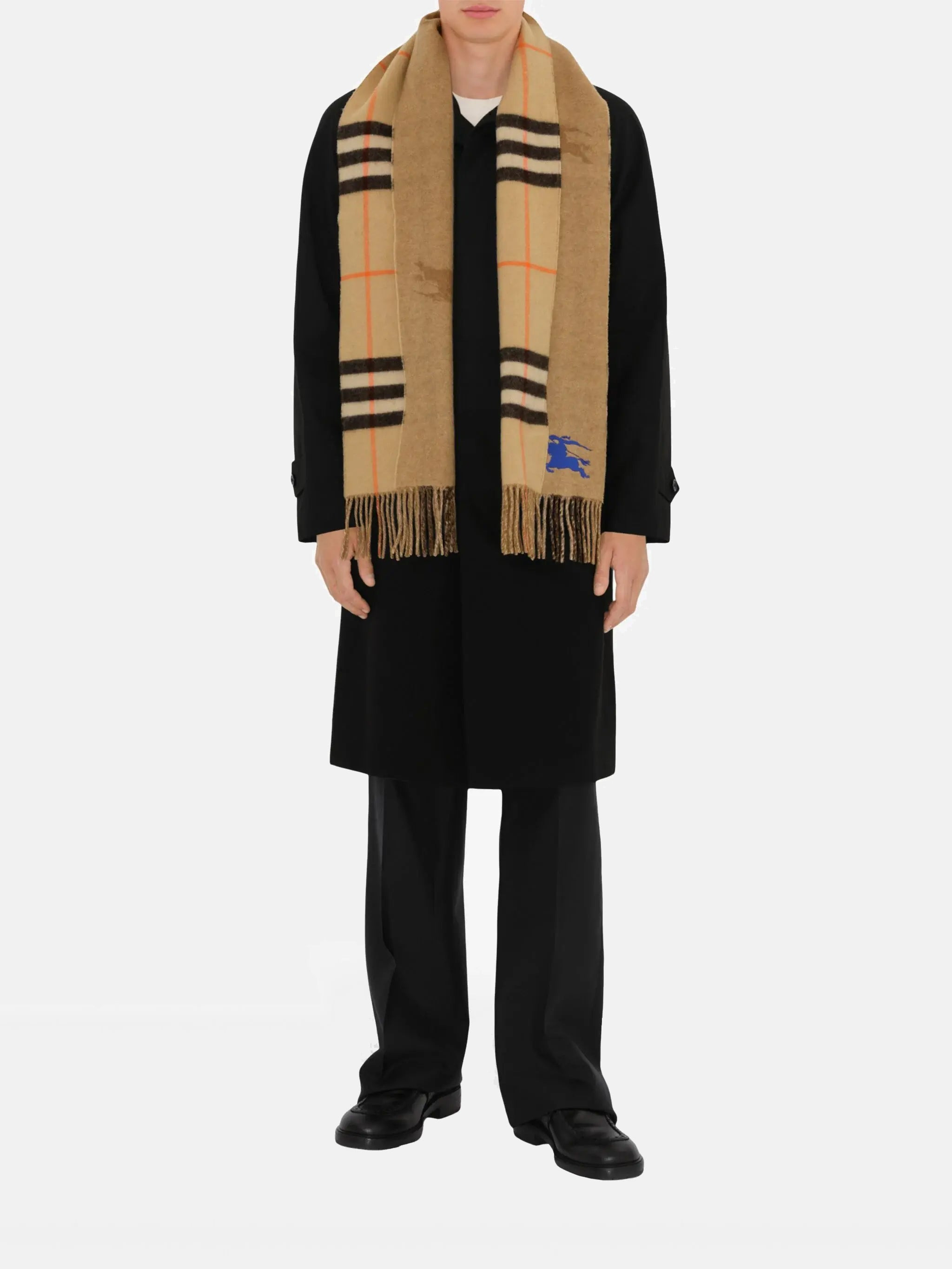 BURBERRY Unisex EKD Cashmere Reversible Scarf - 2