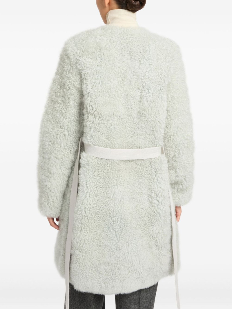 shearling belted coat 5