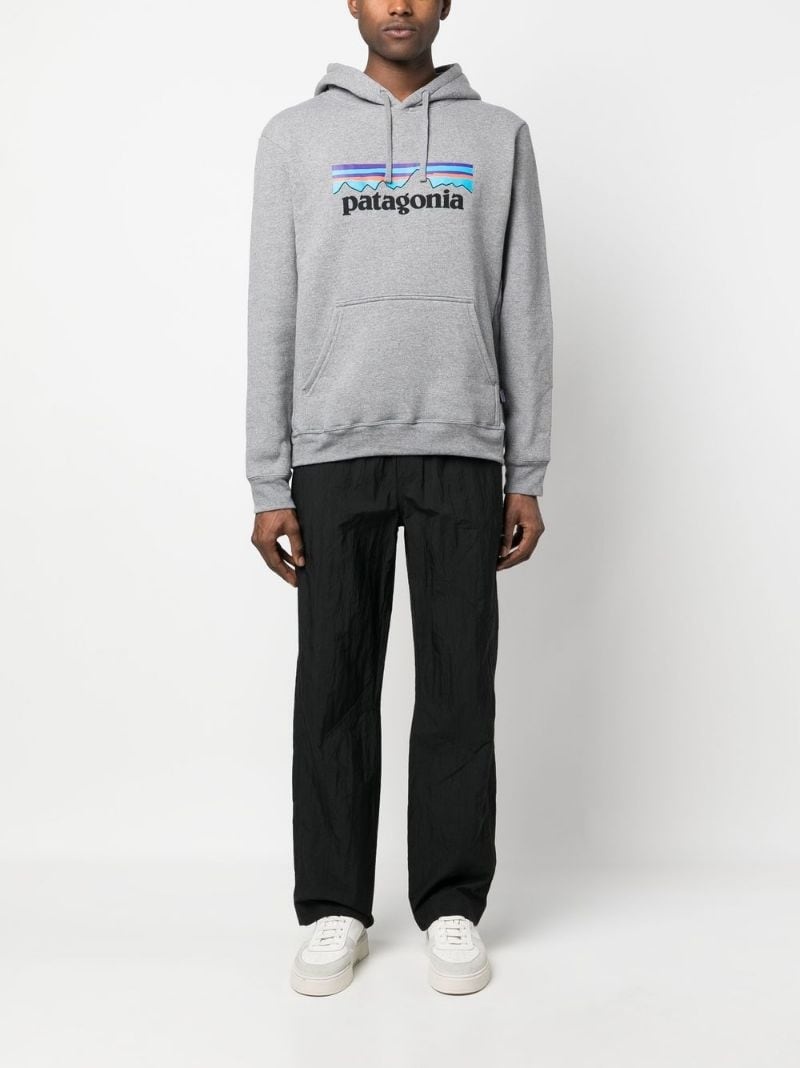 P-6 Logo Uprisal Printed Mélange Fleece-Back Jersey Hoodie - 3