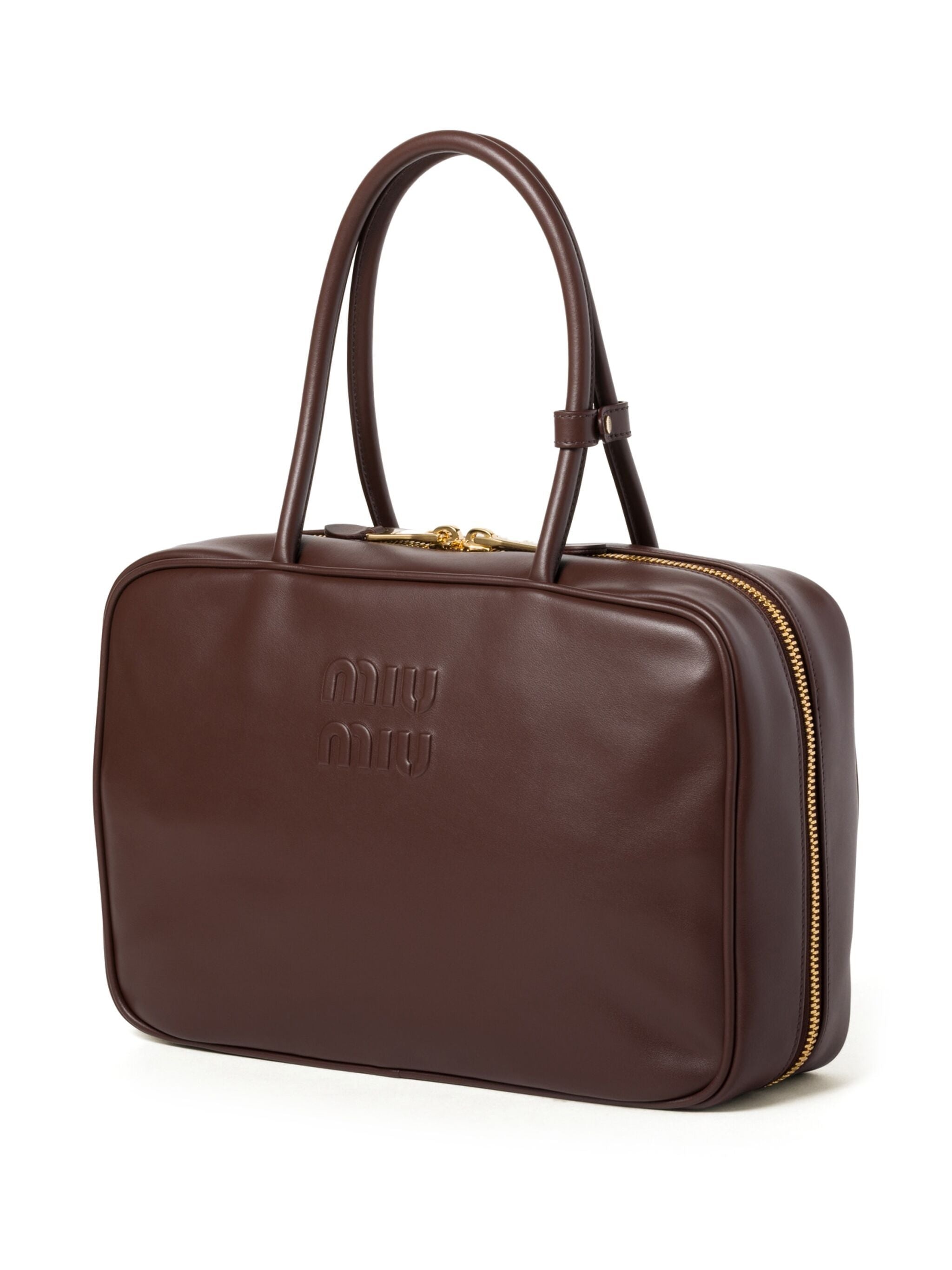Beau Logo-debossed Leather Bag - 5